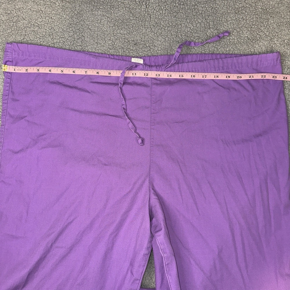Cherokee Workwear Tie Waist Scrub Pants XL Purple #4100 Medical Uniform - Picture 4 of 4